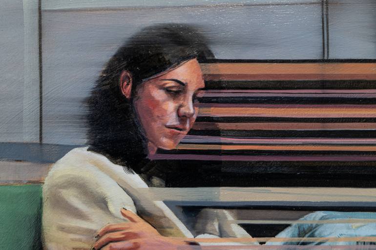 Original Figurative People Painting by Zoe Lunar