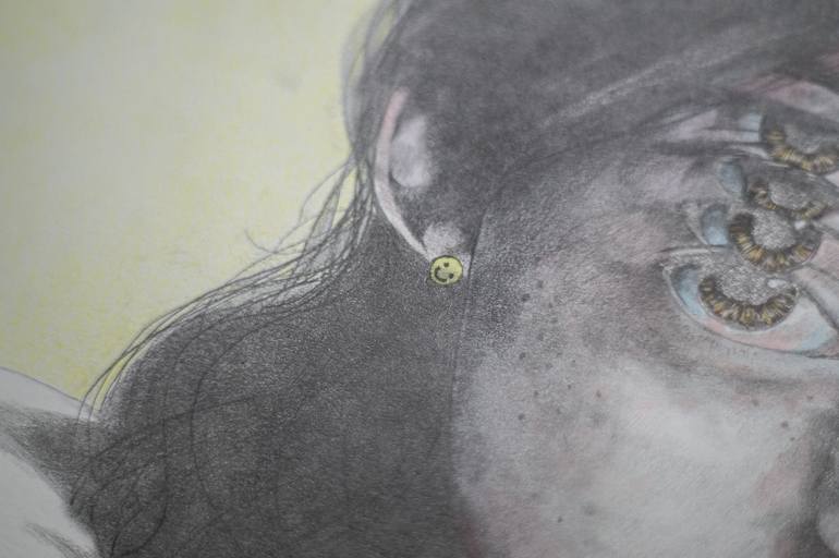 Original Realism Women Drawing by Zoe Lunar