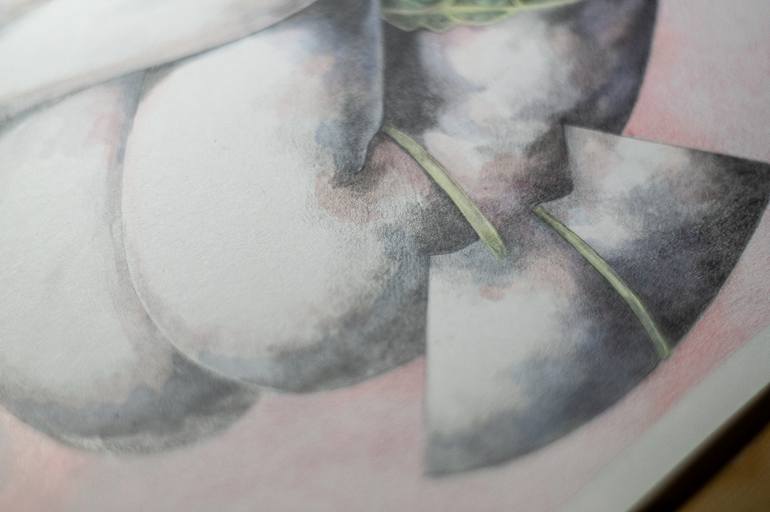 Original Realism Women Mixed Media by Zoe Lunar