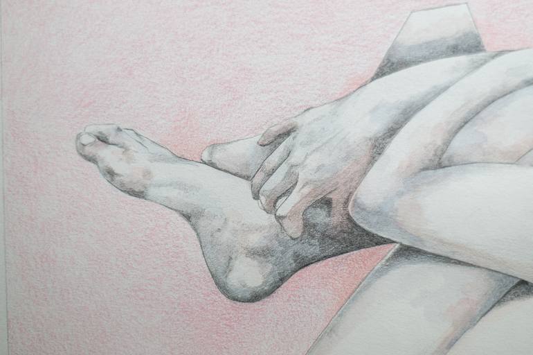 Original Realism Women Mixed Media by Zoe Lunar