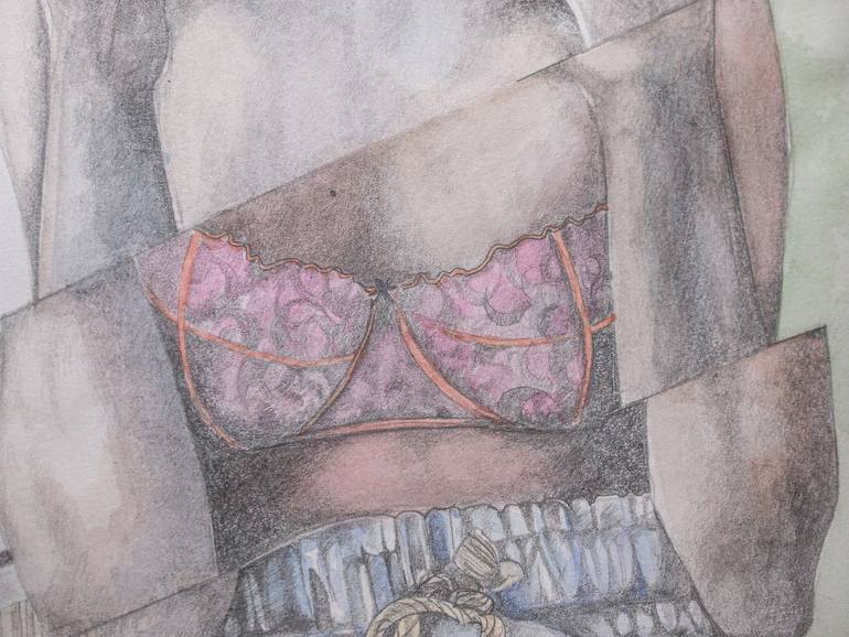 Original Realism Women Mixed Media by Zoe Lunar