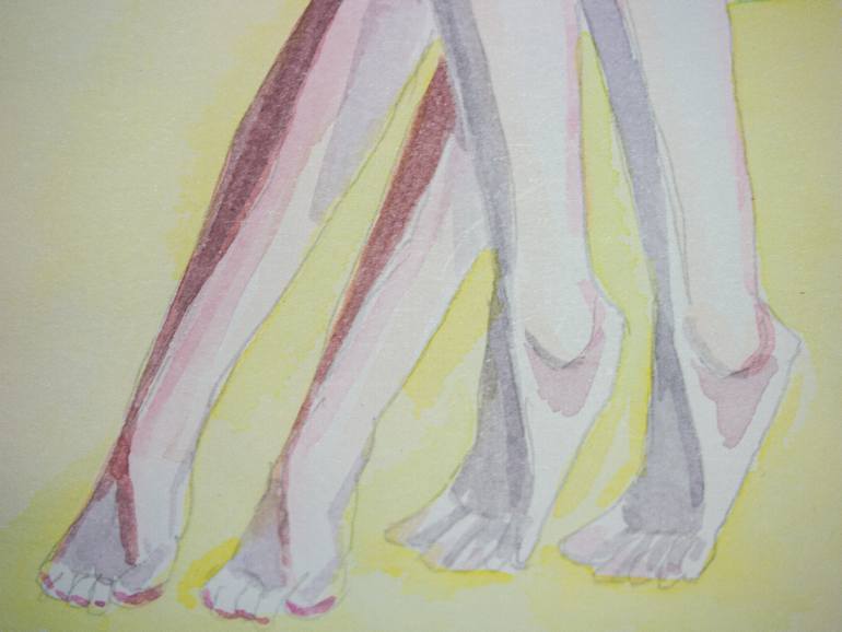 Original Realism Nude Mixed Media by Zoe Lunar