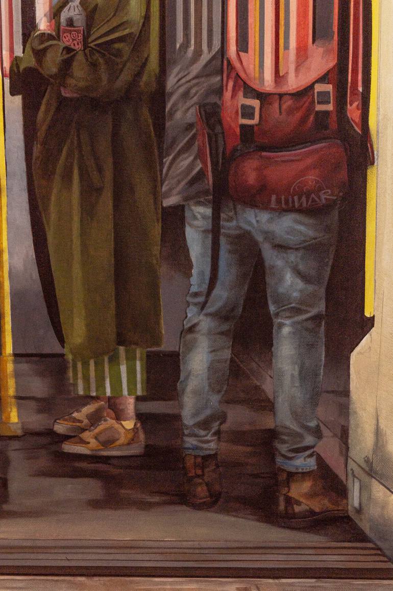 Original Realism People Painting by Zoe Lunar