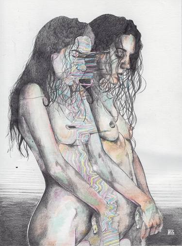 Print of Illustration Nude Drawings by Zoe Lunar