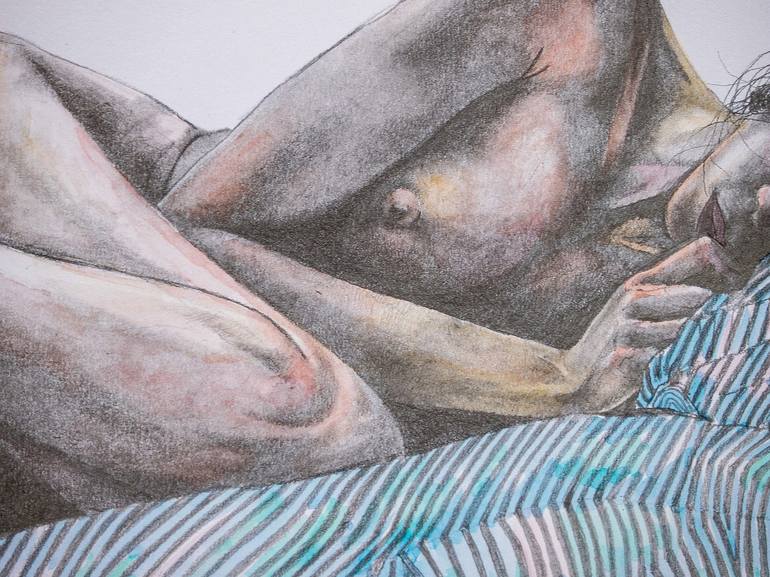 Original Illustration Nude Drawing by Zoe Lunar