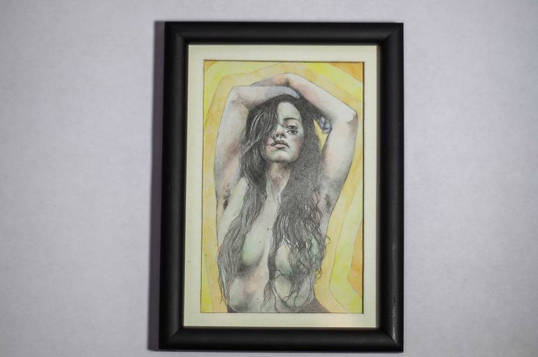 Original Nude Drawing by Zoe Lunar