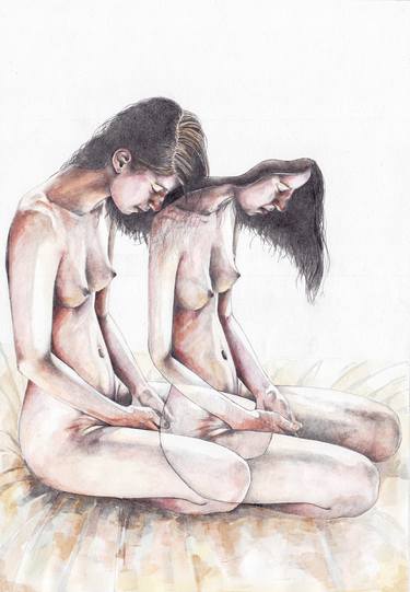 Original Realism Nude Paintings by Zoe Lunar