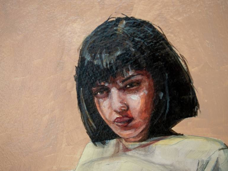 Original Realism Portrait Painting by Zoe Lunar