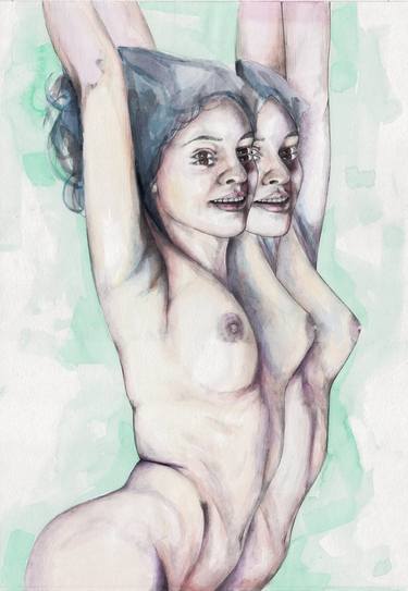 Original Realism Nude Paintings by Zoe Lunar
