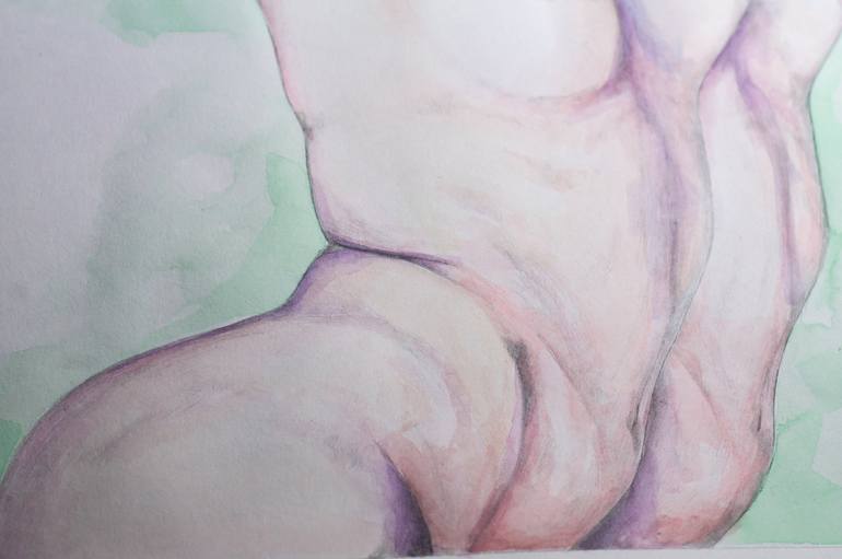 Original Realism Nude Painting by Zoe Lunar
