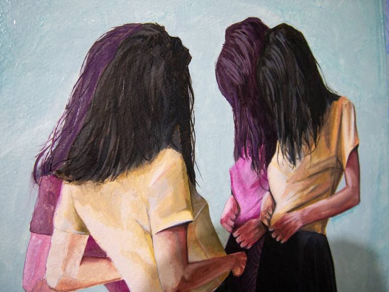 Original Realism Women Painting by Zoe Lunar