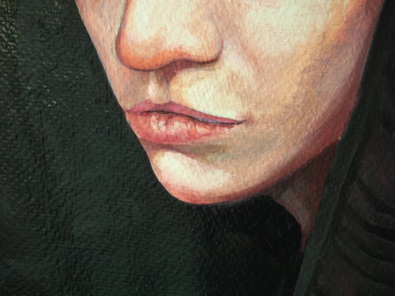 Original Portrait Painting by Zoe Lunar