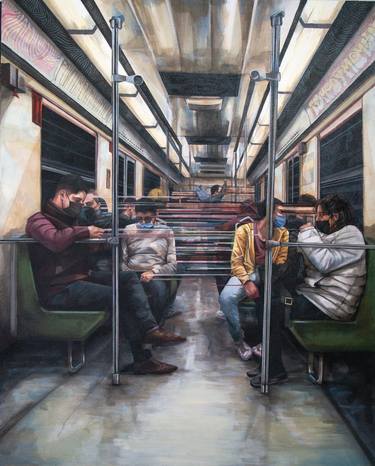 Print of People Paintings by Zoe Lunar