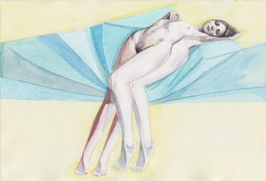 Original Illustration Nude Paintings by Zoe Lunar