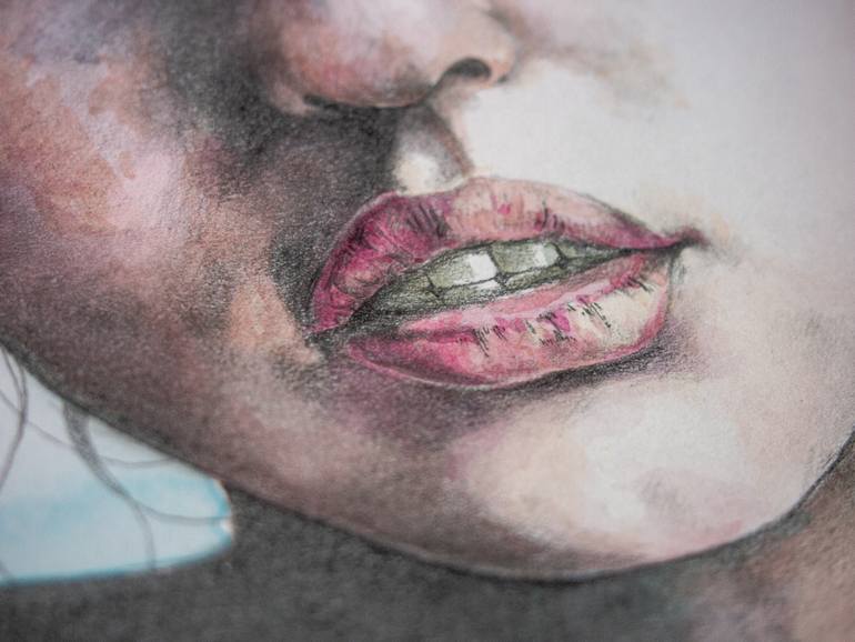 Original Figurative People Painting by Zoe Lunar