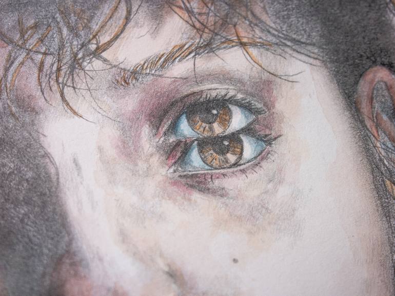 Original Figurative People Painting by Zoe Lunar