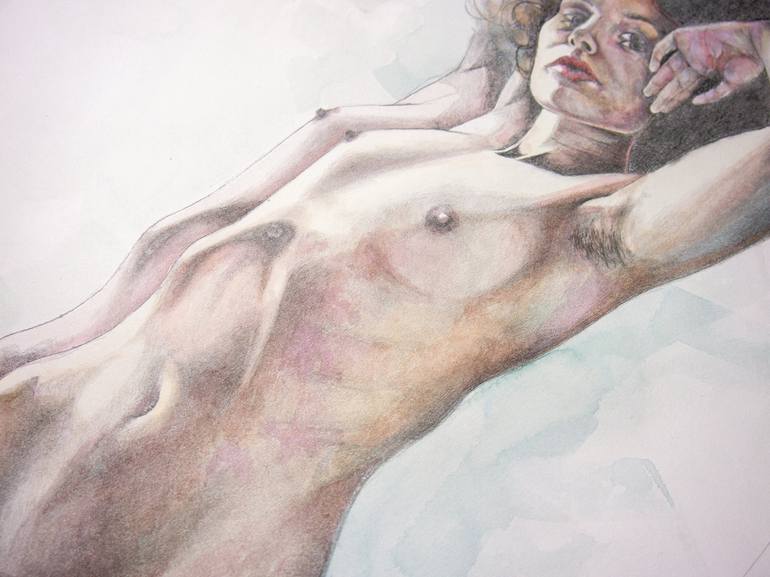 Original Nude Painting by Zoe Lunar