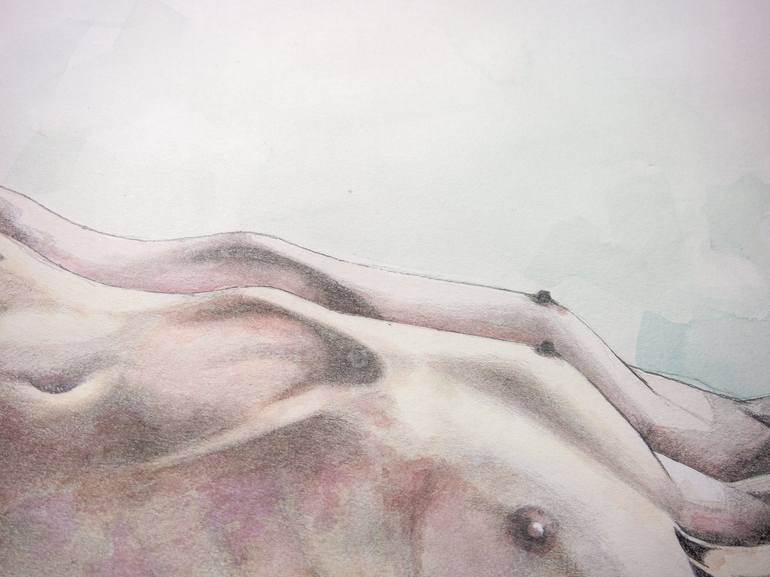 Original Portraiture Nude Painting by Zoe Lunar