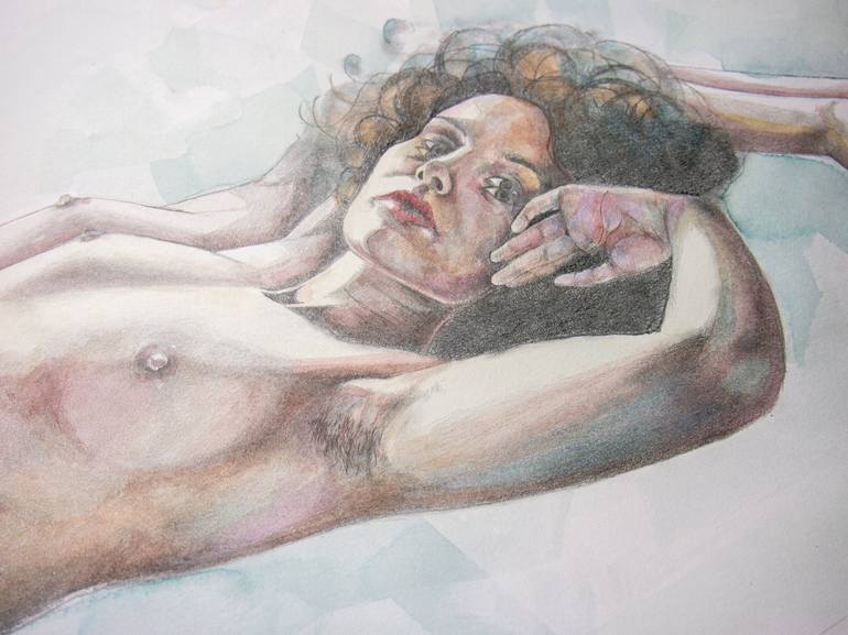 Original Nude Painting by Zoe Lunar