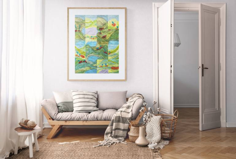 Original Contemporary Landscape Drawing by Sara Antunes