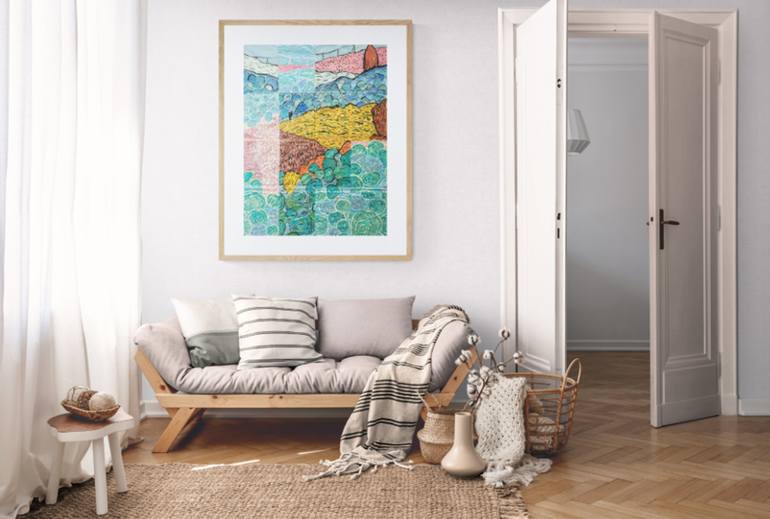 Original Contemporary Landscape Drawing by Sara Antunes