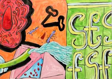 Original Conceptual Comics Drawing by Sara Antunes