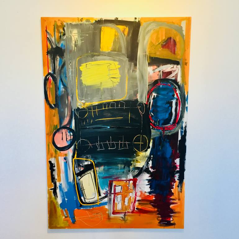 Original Abstract Painting by Alejandro Gayvoronsky