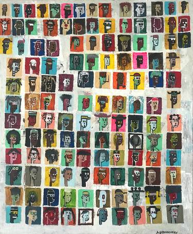 Original Abstract Popular culture Painting by Alejandro Gayvoronsky