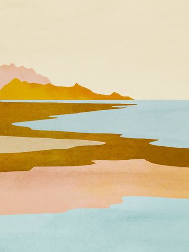 Print of Abstract Beach Mixed Media by Ivana Sepa