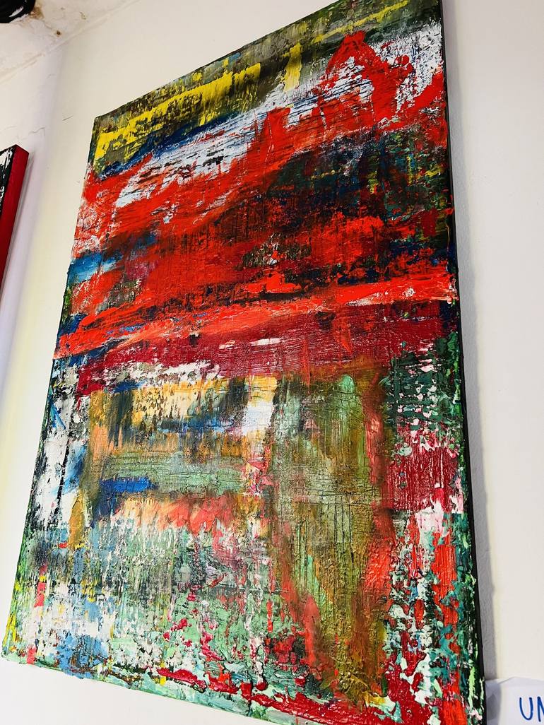 Original Abstract Expressionism Abstract Painting by David Harianna