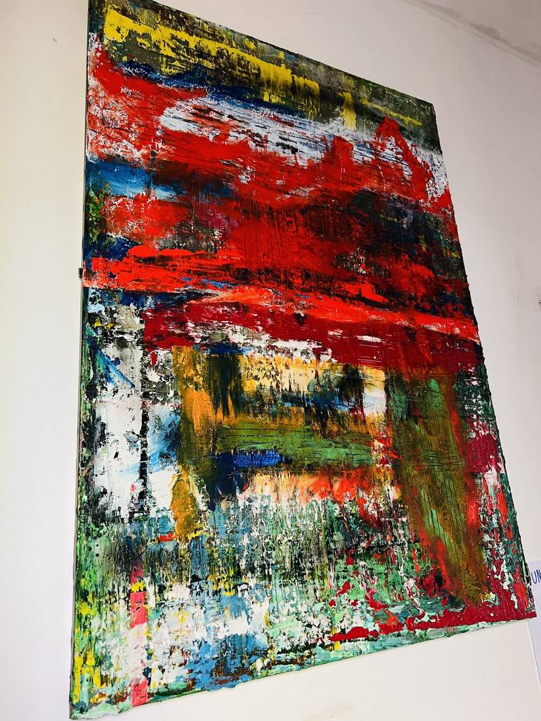 Original Abstract Expressionism Abstract Painting by David Harianna