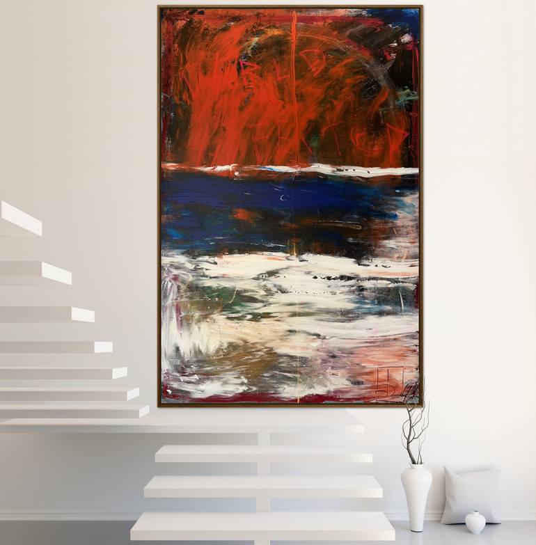 Original Abstract Expressionism Abstract Painting by David Harianna