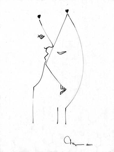 Original Illustration Love Drawings by Jorge Heilpern
