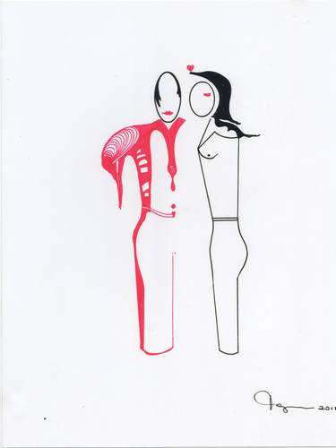 Original Love Drawings by Jorge Heilpern