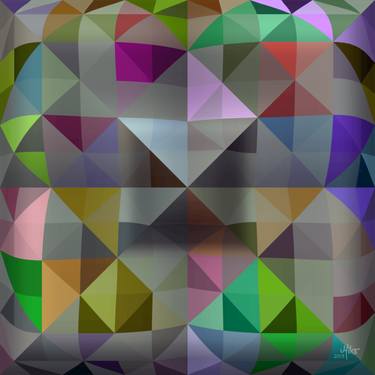 Miko-Digipainting "0056 Triangles in five squares 2013" (#0056) thumb