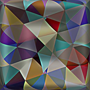 Miko-Digipainting "0087 Triangles in perspective 2015" thumb