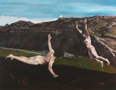 Original Conceptual Outer Space Paintings by Marcella Casu