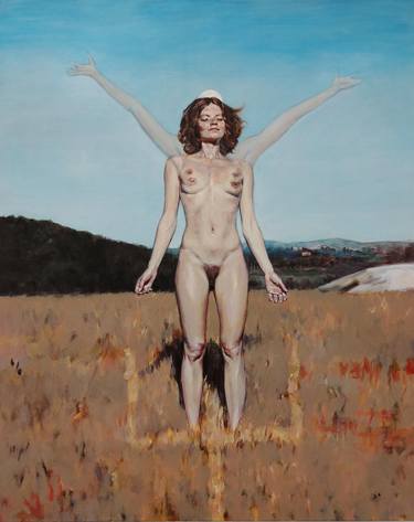 Original Conceptual Outer Space Paintings by Marcella Casu