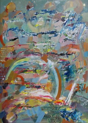 Original Abstract Expressionism Abstract Paintings by Marcella Casu