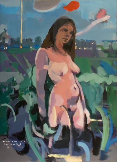 Original Conceptual Nude Paintings by Marcella Casu