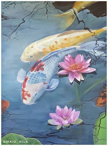 Print of Fish Paintings by Nila Maiorenko