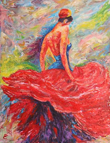 Original Impressionism Women Painting by Dmytro Yeromenko