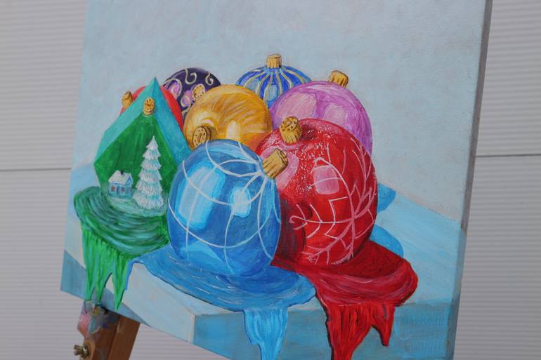 Original Abstract Still Life Painting by Dmytro Yeromenko