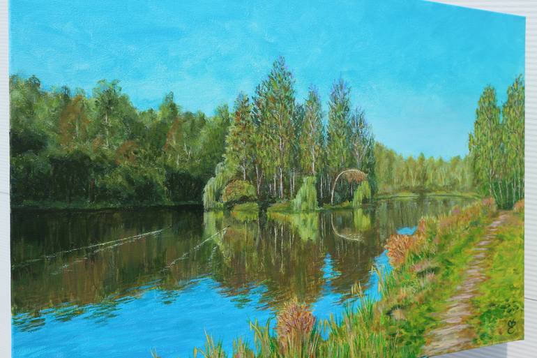 Original Impressionism Landscape Painting by Dmytro Yeromenko