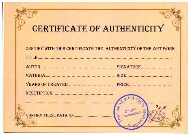 Original Abstract Still Life Painting by Dmytro Yeromenko