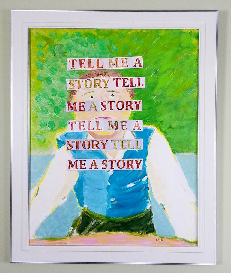 Original Expressionism Men Painting by Robert Krell