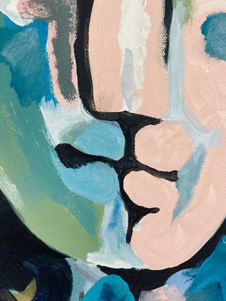 Original Expressionism Women Painting by Robert Krell