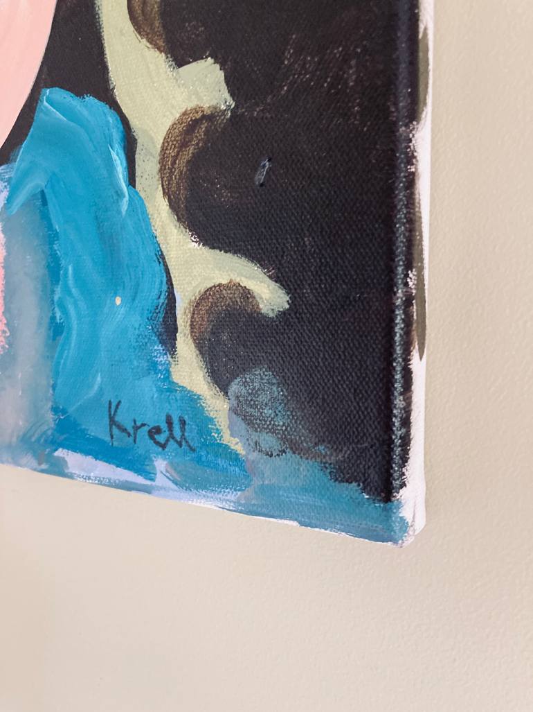 Original Expressionism Women Painting by Robert Krell