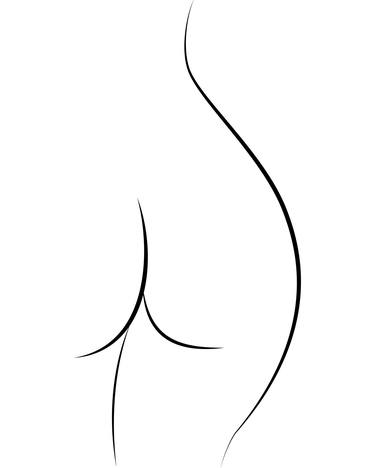 Female Butt Line Art Study thumb