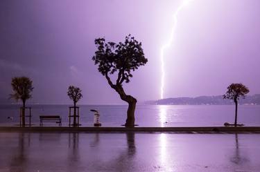 Lightning and Istanbul Bosphorus - Limited Edition 1 of 10 thumb